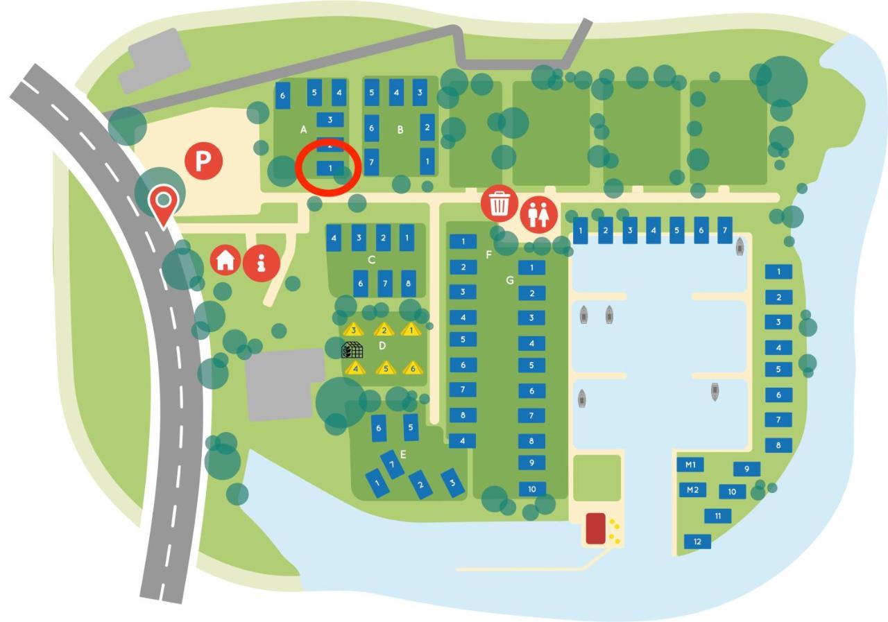 ElahuizenModern Tiny House Op Rustig Watersportpark别墅 外观 照片